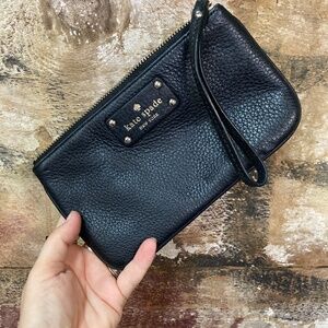 Kate Spade Black Makeup Bag